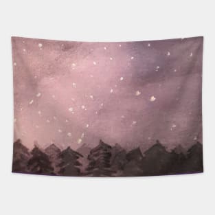 Purple galaxy Tapestry