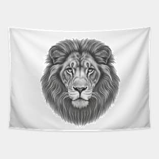 Lion head crayon design Tapestry