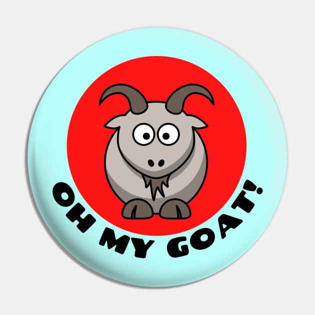 Oh My Goat | Goat Pun Pin by Allthingspunny
