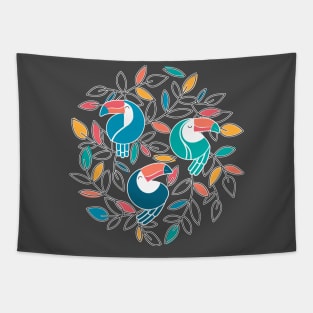 Retro Toucan Tapestry