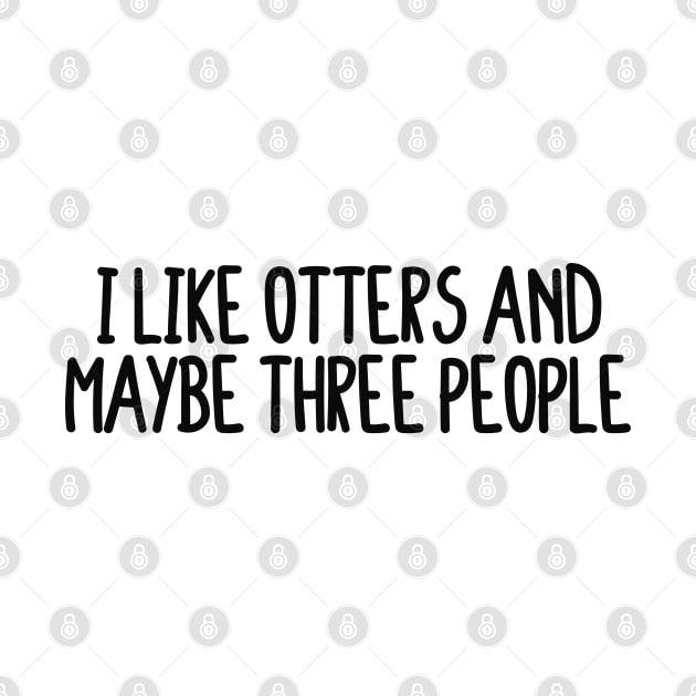 I Like Otters And Maybe Three People by BijStore