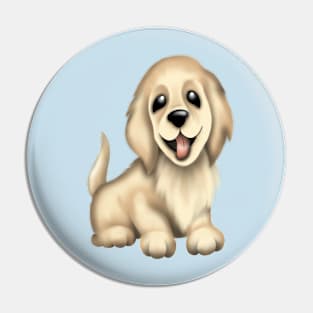 Golden retriever Pin