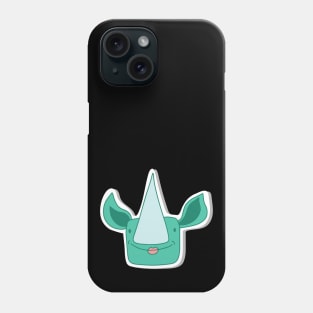 rhino girl with big sharp nose Phone Case