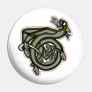 Celtic Cat Letter T Pin