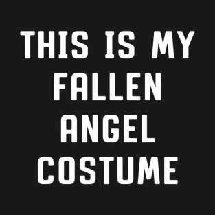 Fallen Angel Costume Halloween Dark Evil Lazy Easy T-Shirt