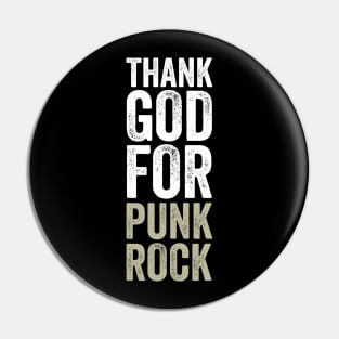 Thank god for punk rock Pin
