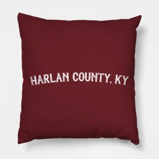 Harlan County, KY Pillow