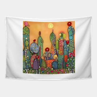 Field of Cactus Tapestry