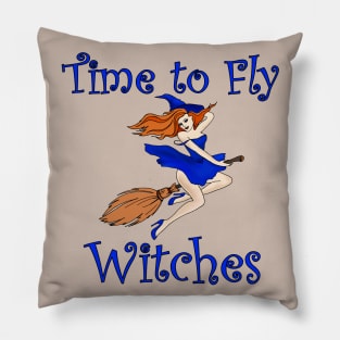 Witch. Halloween. Magic. A daring free woman. Beautiful witch. Pillow