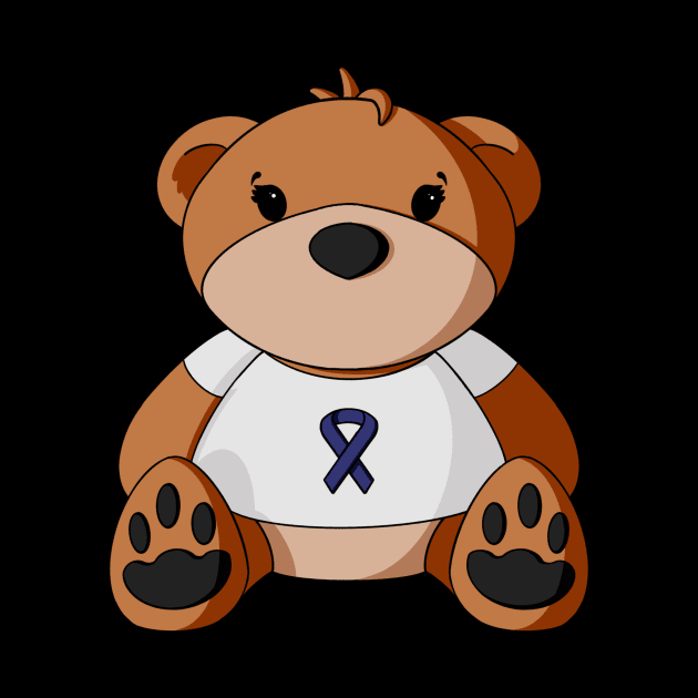 Colon Cancer Awareness Teddy Bear by Alisha Ober Designs