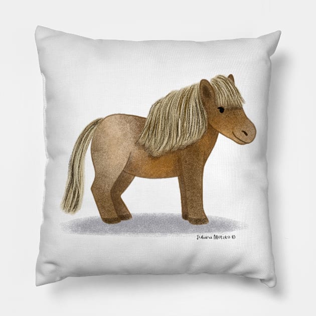 Falabella Miniature Horse Pillow by julianamotzko