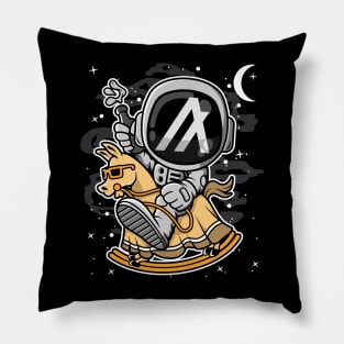 Astronaut Horse Algorand ALGO Coin To The Moon Crypto Token Cryptocurrency Blockchain Wallet Birthday Gift For Men Women Kids Pillow