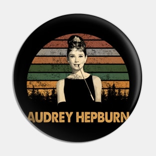 Audrey's Cinematic Legacy The Audrey Hepburn Film Icon Shirt Pin