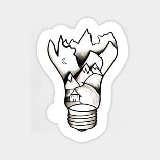 Bulb tattoo Magnet