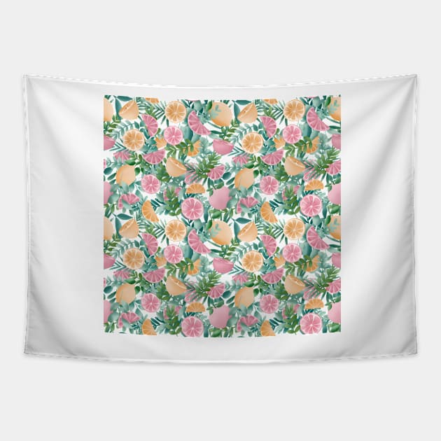 Tropical fruit Tapestry by gusstvaraonica