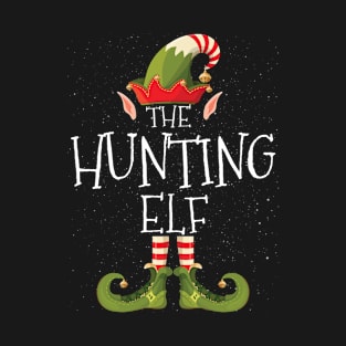 HUNTING Elf Family Matching Christmas Group Funny Gift T-Shirt