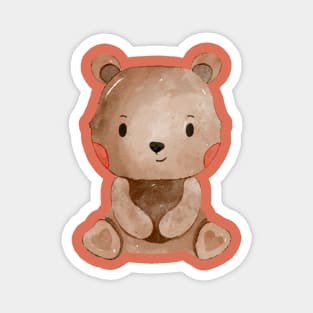 Cute Valentines Day Teddy Bear Magnet