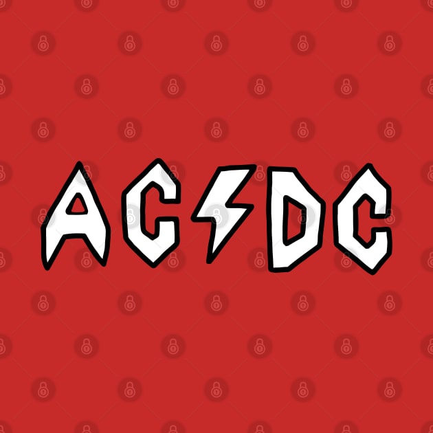 Butt-Head AC/DC - White by Botak Solid Art