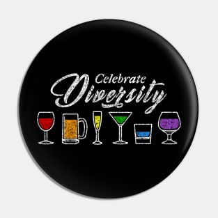 LGBTQ Beer Celebrate Diversity Pin