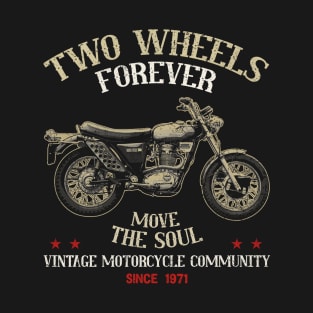 Two Wheels Forever BSA B44 1968-1971 Move The Soul T-Shirt