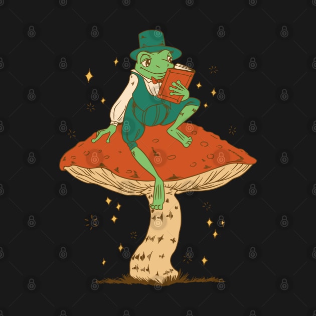 Book Lover Frog by Emmi Fox Designs