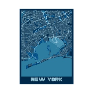 New York - United States Peace City Map T-Shirt
