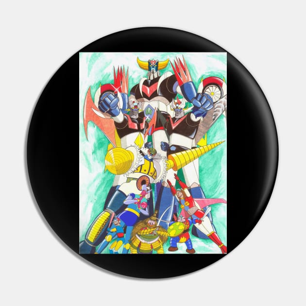 Nagai Super Robots Pin by CristianoMarzio