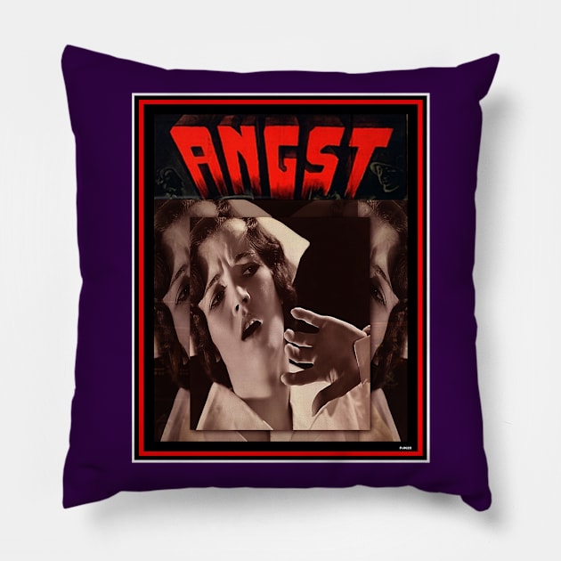 ANGST IN THE AGE OF ANGST Pillow by PETER J. KETCHUM ART SHOP