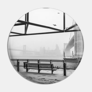 Brooklyn and Manhattan Bridges Pin