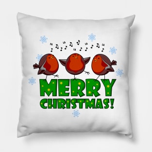 Christmas Rockin' Robins Pillow