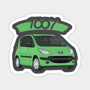 Peugeot 1007 car green Magnet