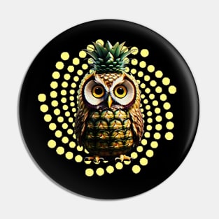 owl fruit Pin