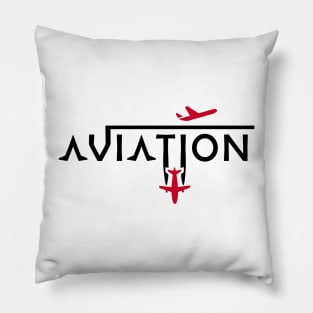 Aviation Alphabet Pilot Airplane Runway Pillow