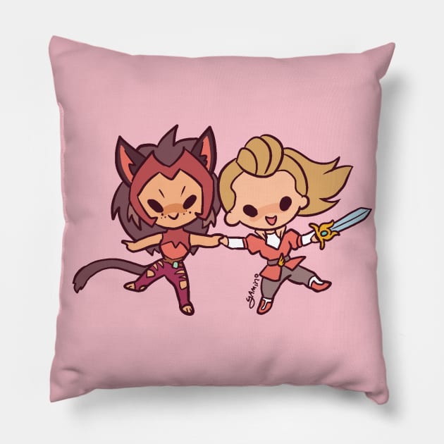 Catradora Pillow by Yamino