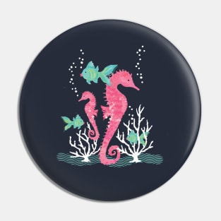 Seahorses Pin