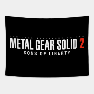 Metal Gear Solid 2 Logo Retro Tapestry