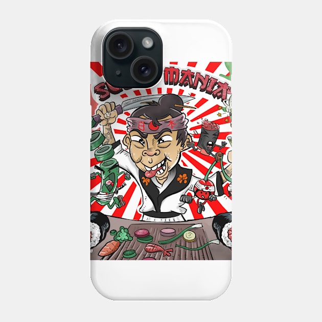 Sushi-Mania Pinball Phone Case by Pigeon585