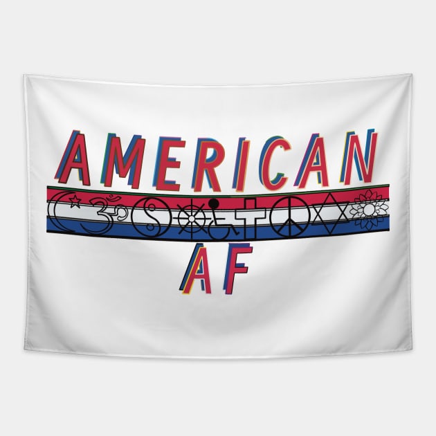 American AF Tapestry by Twisted Teeze 