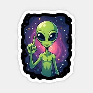 Cosmic Command: The Pointing Alien Magnet