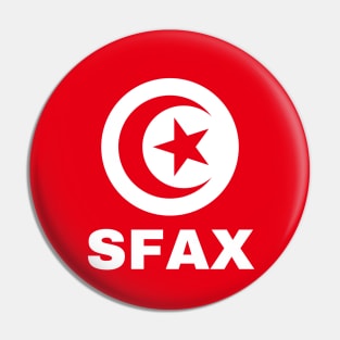 Sfax City in Tunisian Flag Pin