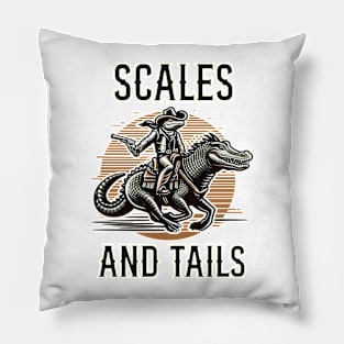 Scales and Tails Alligators Pillow