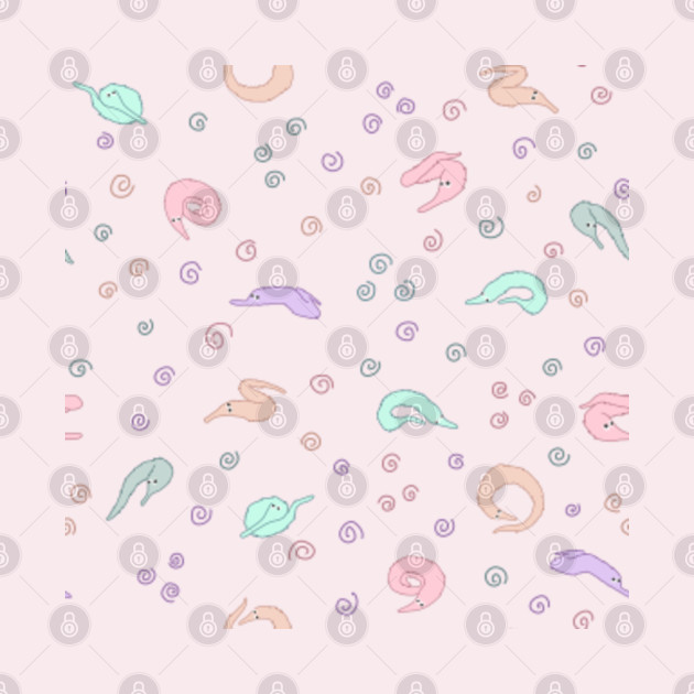 Worm on a string pastel pattern - Worm On A String - Pin | TeePublic