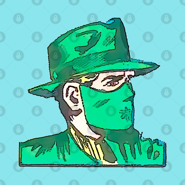 man in green mask and hat by Marccelus