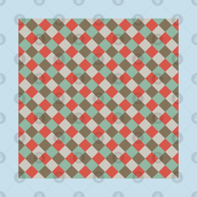 Geometric Hip Checkered Pattern by Patternos