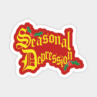 Seasonal Depression holiday sweater Magnet