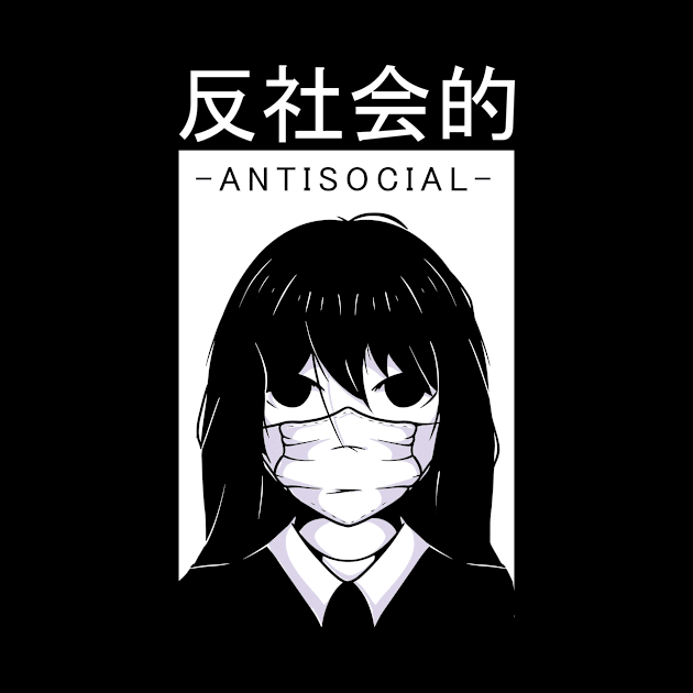 Antisocial Anime Design by LAPublicTees