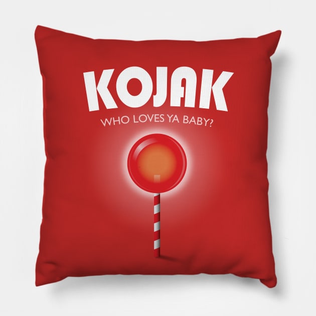 Kojak TV Series poster Pillow by MoviePosterBoy