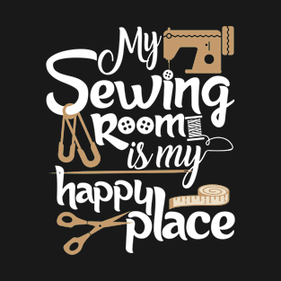 My sewing room is my happy place | #DW T-Shirt