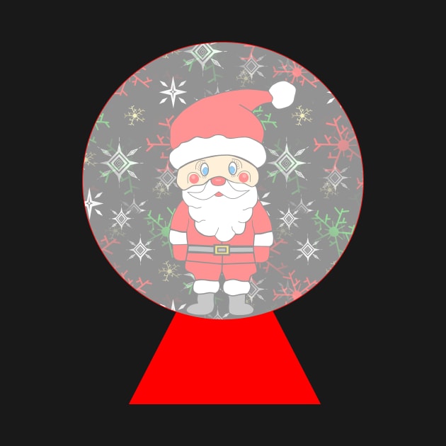 SANTA Snowglobe by SartorisArt1