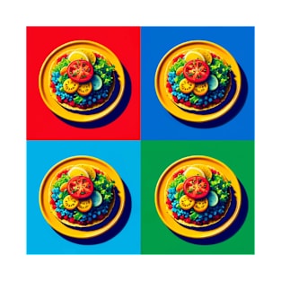 Vibrant Pop Tostadas Art - Mexican Cuisine T-Shirt